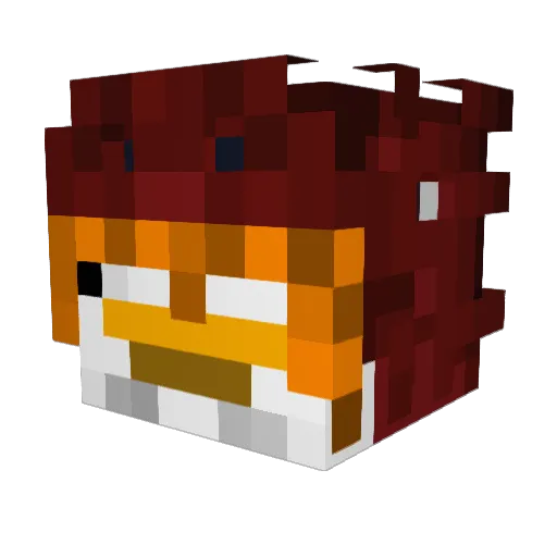 Minecraft-Avatar von Tewfc: Kopf als 3D-Render