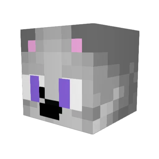 TexMexRex Minecraft avatar head, 3D render