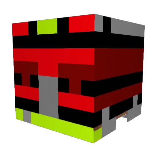 Tex_Yowane Minecraft avatar head, 3D render