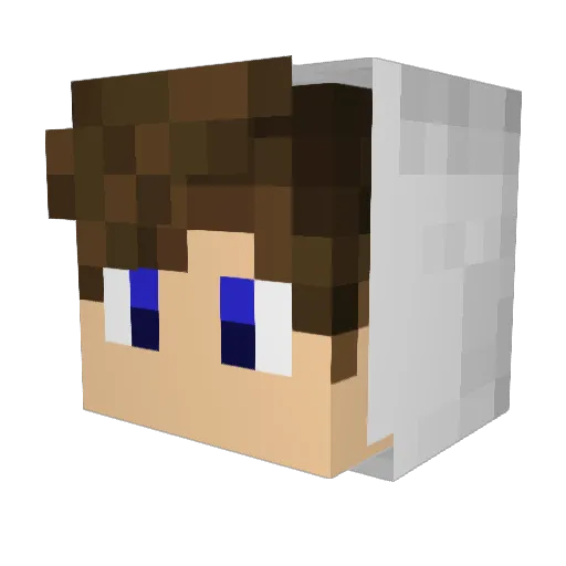 TexaGames Minecraft avatar head, 3D render