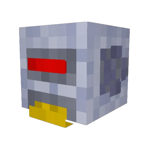 TexanRobot Minecraft avatar head, 3D render