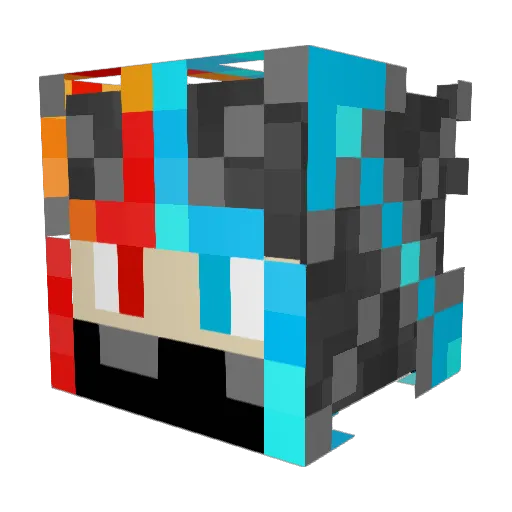 TexasHammer98 Minecraft avatar head, 3D render