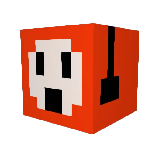 Texasbeen Minecraft avatar head, 3D render