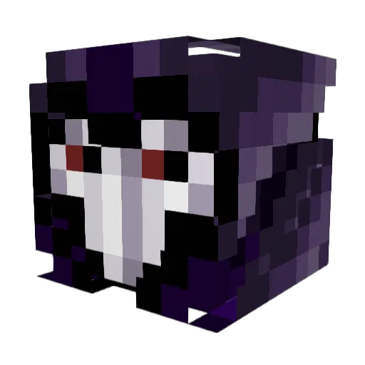 Texcore_ Minecraft avatar head, 3D render