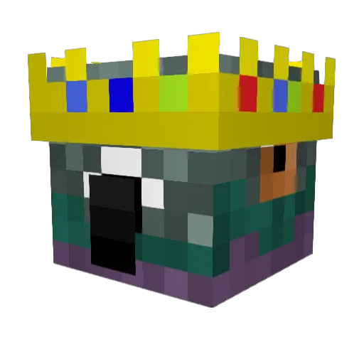 TexhnoGhost Minecraft avatar head, 3D render