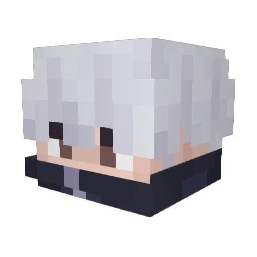 Texinxo Minecraft avatar head, 3D render