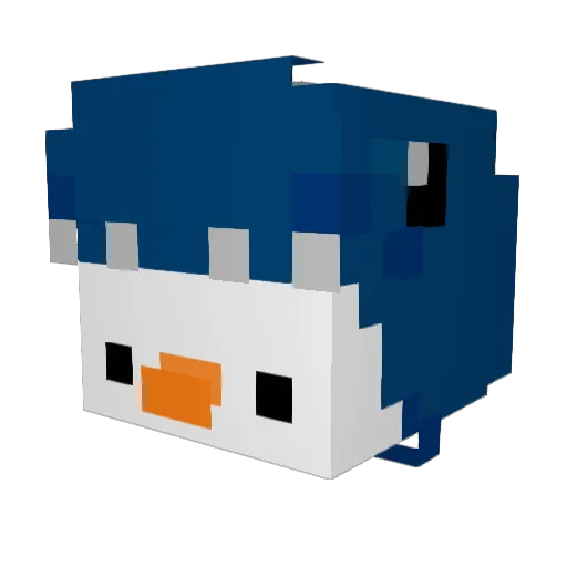 Texnol0g Minecraft avatar head, 3D render