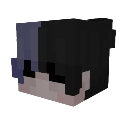 Text7 Minecraft avatar head, 3D render