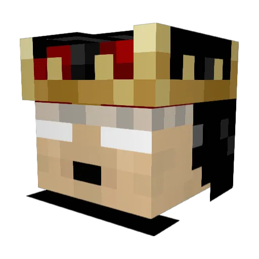 Texter63 Minecraft avatar head, 3D render