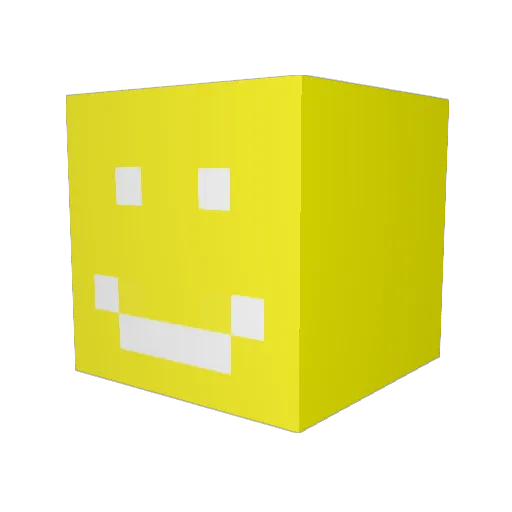 TextraOT Minecraft avatar head, 3D render