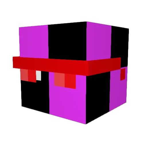 Texture_Missing_ Minecraft avatar head, 3D render