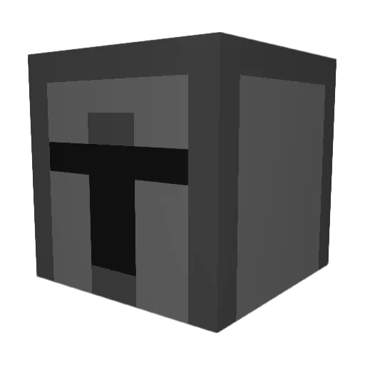TexturedGuppy Minecraft avatar head, 3D render