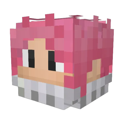 TexturedSiren6 Minecraft avatar head, 3D render