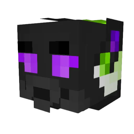 TexyBeanz Minecraft avatar head, 3D render