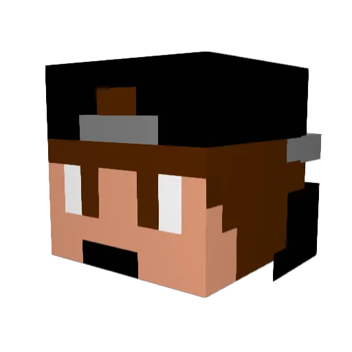 Teyata Minecraft avatar head, 3D render