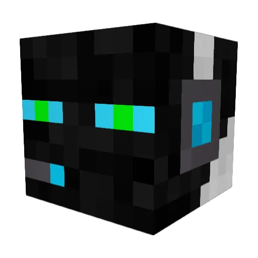 Teyvan Minecraft avatar head, 3D render