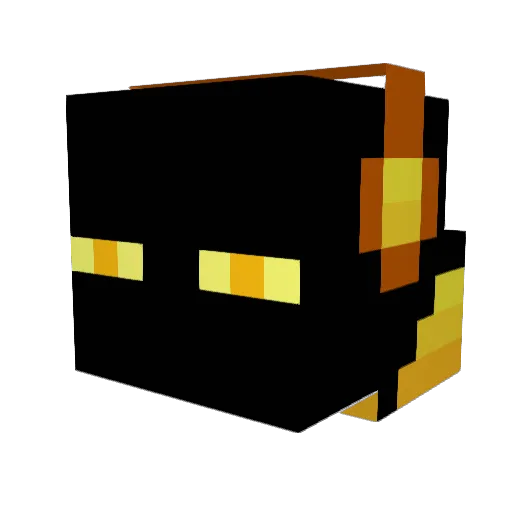 TezRumble Minecraft avatar head, 3D render