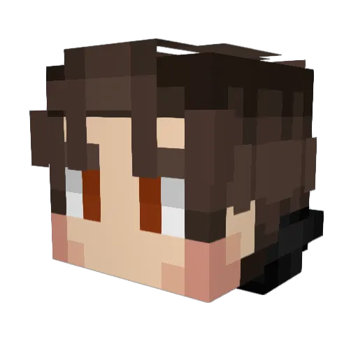 TezlaBro Minecraft avatar head, 3D render