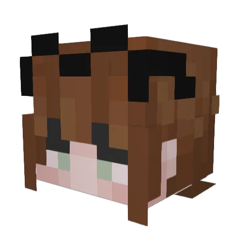 Tezle Minecraft avatar head, 3D render