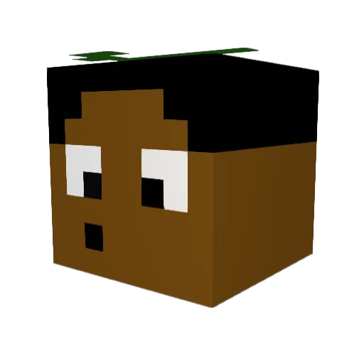Tezman645 Minecraft avatar head, 3D render