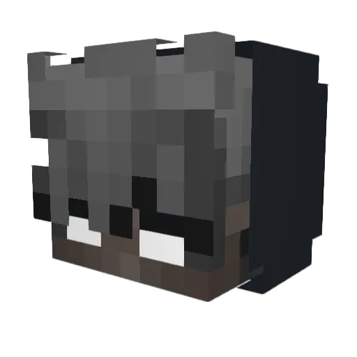Tezmin Minecraft avatar head, 3D render