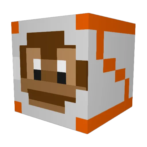 TeztMunkey Minecraft avatar head, 3D render