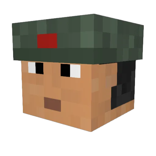 Tezzac11 Minecraft avatar head, 3D render