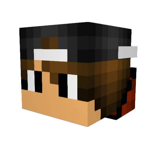 Tezzapana Minecraft avatar head, 3D render