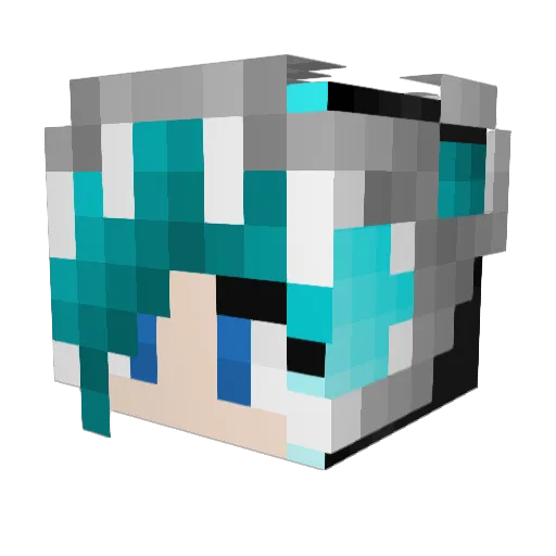 TezzerBear Minecraft avatar head, 3D render