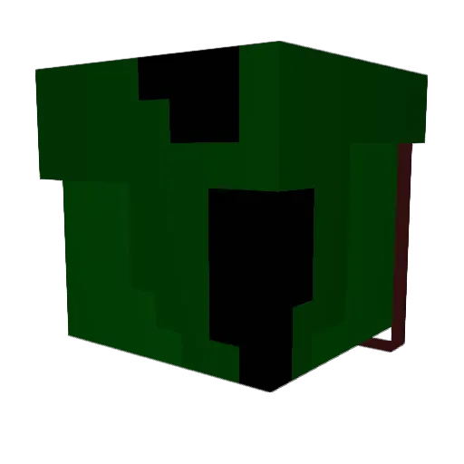 Tf2Beast Minecraft avatar head, 3D render