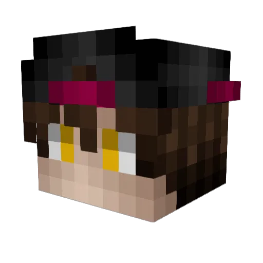 Tfinnies Minecraft avatar head, 3D render