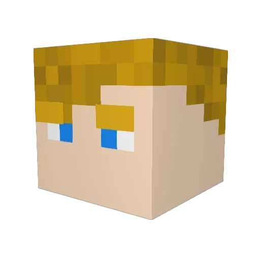 Tfiregames923 Minecraft avatar head, 3D render