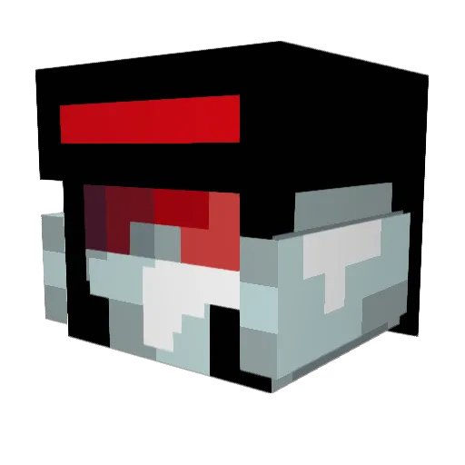 Tformer Minecraft avatar head, 3D render