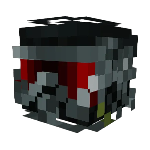 Tg9 Minecraft avatar head, 3D render