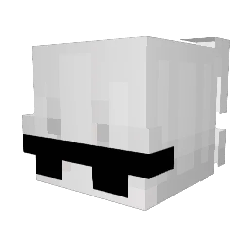 TgHyperz Minecraft avatar head, 3D render