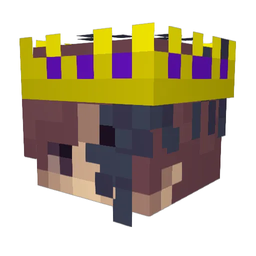 TgPg Minecraft avatar head, 3D render