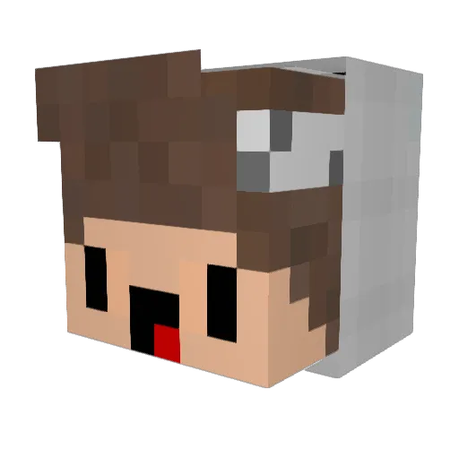Tg_Toni Minecraft avatar head, 3D render