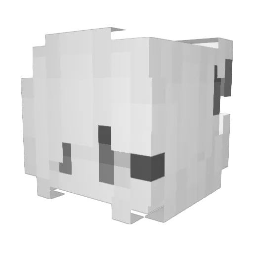 Tgki Minecraft avatar head, 3D render