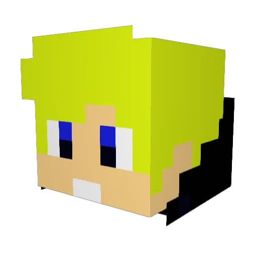 Th0Kra Minecraft avatar head, 3D render