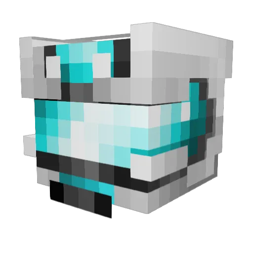 Th0me Minecraft avatar head, 3D render