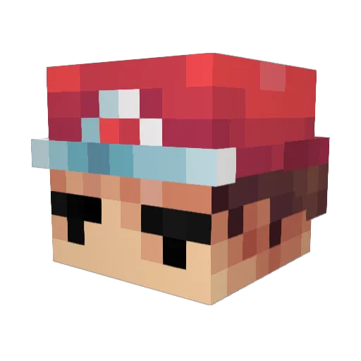 Th0ms0n Minecraft avatar head, 3D render