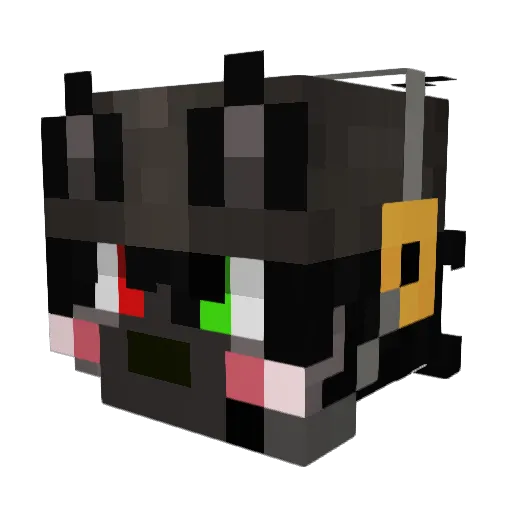 Th0mzz Minecraft avatar head, 3D render