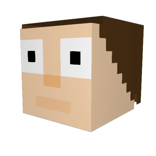 Th0nsA Minecraft avatar head, 3D render