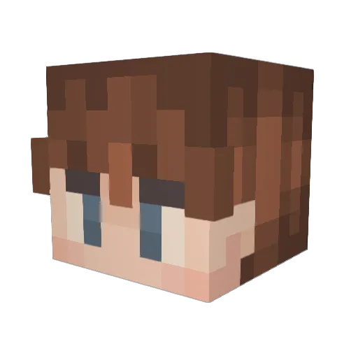 Th0ps Minecraft avatar head, 3D render