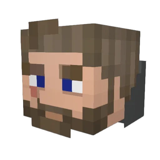 Th0rPlay Minecraft avatar head, 3D render