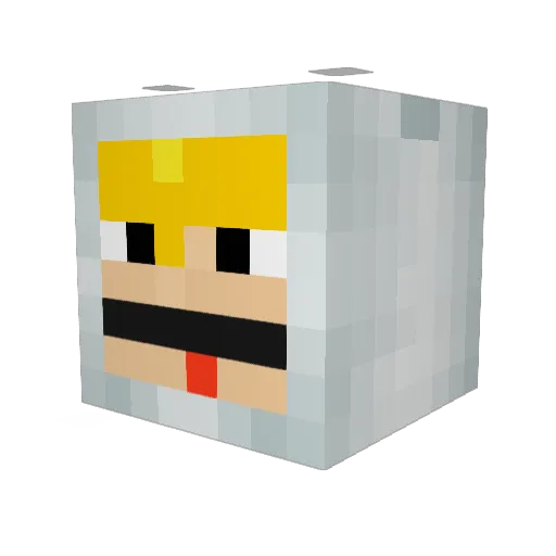 Th1every Minecraft avatar head, 3D render