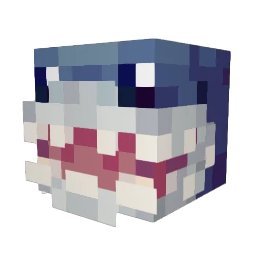 Th1rster Minecraft avatar head, 3D render
