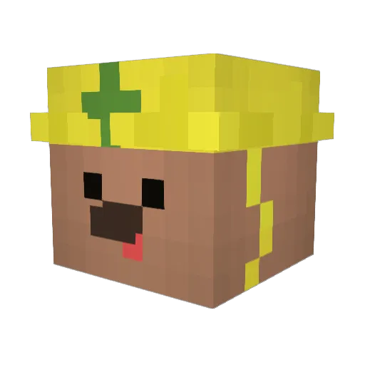 Th2chi Minecraft avatar head, 3D render