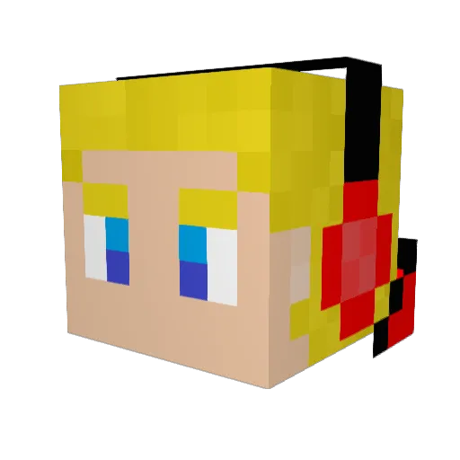 Th30gs Minecraft avatar head, 3D render