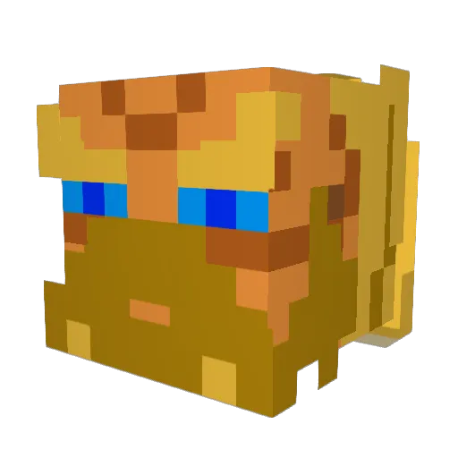 Th35leeper Minecraft avatar head, 3D render